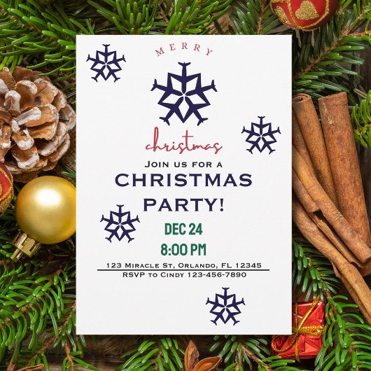 Kerstvliegtuig Snowflake Minimalist Aviation Kaart