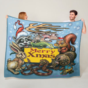 Kerstvliesdeken Fleece Deken