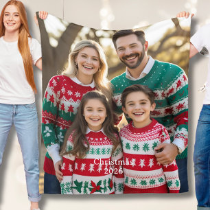 Kerstvliesdekens Geschenken voor Grootouders Foto Fleece Deken