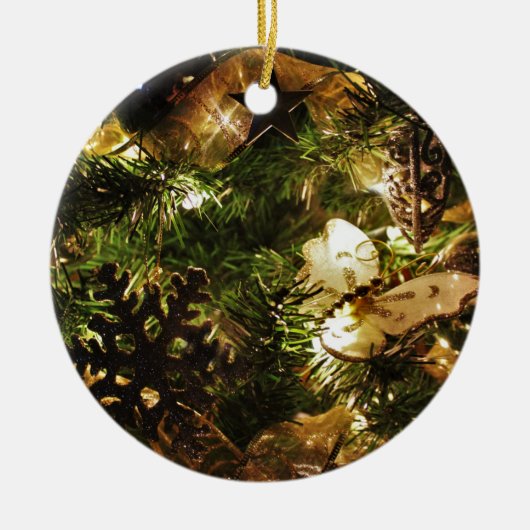 kerstvlinder keramisch ornament (Voorkant)