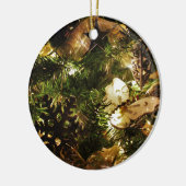 kerstvlinder keramisch ornament (Links)