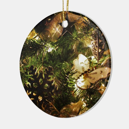 kerstvlinder keramisch ornament (Links)