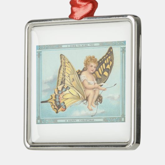 kerstvlinder metalen ornament (Links)