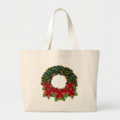 kerstvlinder Poinsettia Wreater Canvas tas (Voorkant)