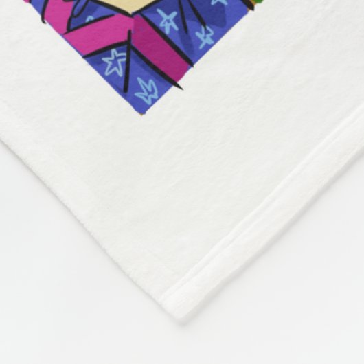 kerstvlinderbank fleece deken (Hoek)