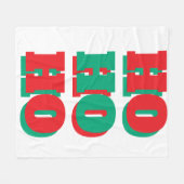 kerstvlinderbank fleece deken (Voorkant (Horizontaal))