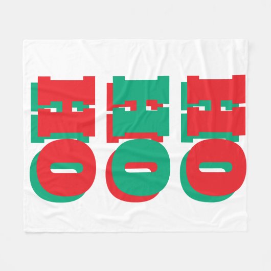 kerstvlinderbank fleece deken (Voorkant (Horizontaal))