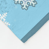 kerstvlinderbank fleece deken (Hoek)