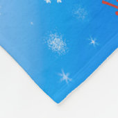 kerstvlinderbank fleece deken (Hoek)