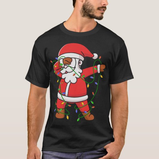 kerstvlinderkerstman met licht T-shirt (Voorkant)