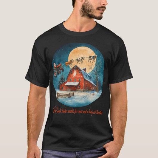 Kerstvlucht op de boerderij t-shirt (Voorkant)