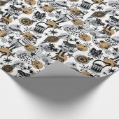 kerstvoedingsballettekenmerken decoratief cadeaupapier (Hoek)