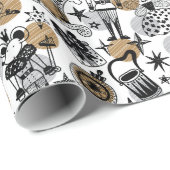 kerstvoedingsballettekenmerken decoratief cadeaupapier (Rol Hoek)