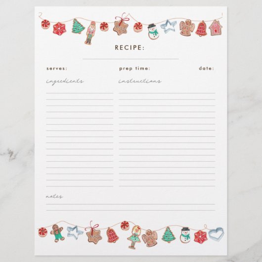 kerstvoedingskoekjes Recipe multomap insert (Voorkant)