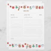 kerstvoedingskoekjes Recipe multomap insert (Voorkant / Achterkant)