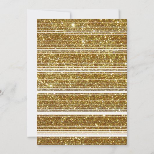 Kerstvoedingskraker Aangepaste Gold Party-uitnodig Kaart (Achterkant)