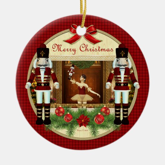 kerstvoedingskraker Ballerina Ornament (Voorkant)