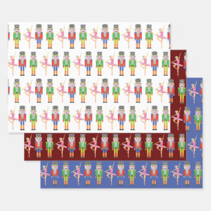 kerstvoedingskraker Ballet Dancer Inpakpapier Vel