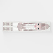 kerstvoedingskraker Flannel roze banner (Horizontaal)