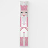 kerstvoedingskraker Glitter roze banner (Verticaal)