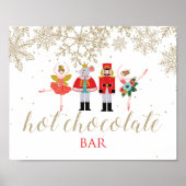 Kerstvoedingskraker Hot Chocolate Bar Gold Poster (Voorkant)