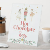 Kerstvoedingskraker Hot Chocolate Bar Reclamebord Met Voetstuk (Insitu)