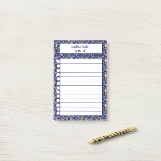 kerstvoedingskraker op maat post-it® notes (Op bureau)