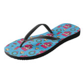 Kerstvoedingskraker speelgoed, blauw sneeuwvlokpat teenslippers (Schuin)