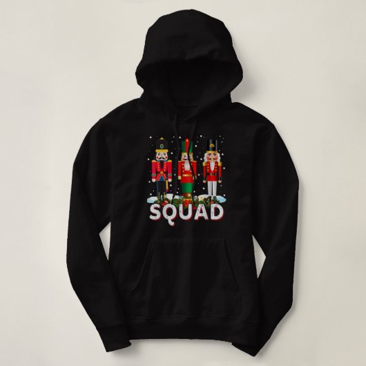 kerstvoedingskraker Squad Ballet Dance Funny Holi Hoodie (Design voorkant)