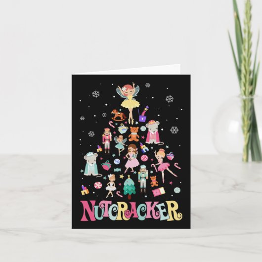 kerstvoedingskraker Squad Ballet Dance Matking F Kaart (Voorkant)