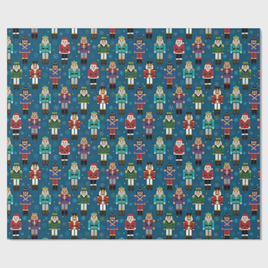 Kerstvoedingskraker traditioneel feestpatroon W Cadeaupapier (Vlak)