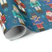 Kerstvoedingskraker traditioneel feestpatroon W Cadeaupapier (Rol Hoek)