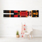 Kerstvoedingskraker Traditionele rode banner (Insitu)