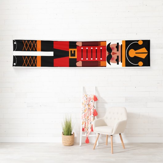 Kerstvoedingskraker Traditionele rode banner (Insitu)