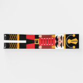 Kerstvoedingskraker Traditionele rode banner (Horizontaal)