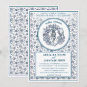  kerstvoedingskraker Wreath Wedding Kaart (Voorkant / Achterkant)