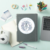  kerstvoedingskraker Wreath Wedding Sticker (iPad Cover)
