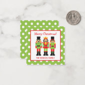 kerstvoedingskrakers Cadeaukaarten Notitiekaartje (Voorkant / Achterkant in situ)