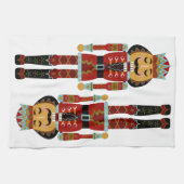 kerstvoedingskrakers op witte achtergrond theedoek (Horizontaal)