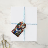 Kerstvoedingskrakers overal cadeaulabel (Met Touw)