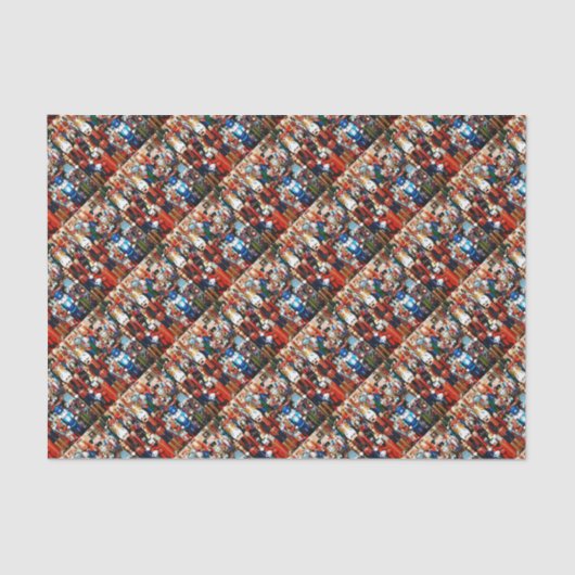 Kerstvoedingskrakers overal tissuepapier (Voorkant)