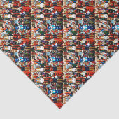 Kerstvoedingskrakers overal tissuepapier (Detail)