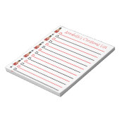 kerstvoedingskrakers Winkellijst Aanpassen Nr. Notitieblok (Linkerzijde)