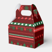 Kerstvoedsel en kerstlabel set bedankdoosjes (Achterkant)