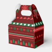 Kerstvoedsel en kerstlabel set bedankdoosjes (Voorkant Zijde)