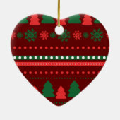 Kerstvoedsel en kerstlabel set keramisch ornament (Achterkant)