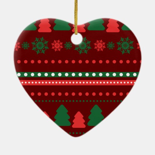 Kerstvoedsel en kerstlabel set keramisch ornament (Achterkant)