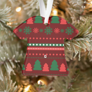 Kerstvoedsel en kerstlabel set ornament