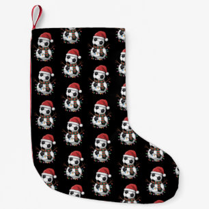 Kerstvoetbal Bal Sneeuwman Lichtjes Kerstman Hoed Kleine Kerstsok