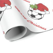 kerstVoetbal Cadeaupapier (Rol Hoek)